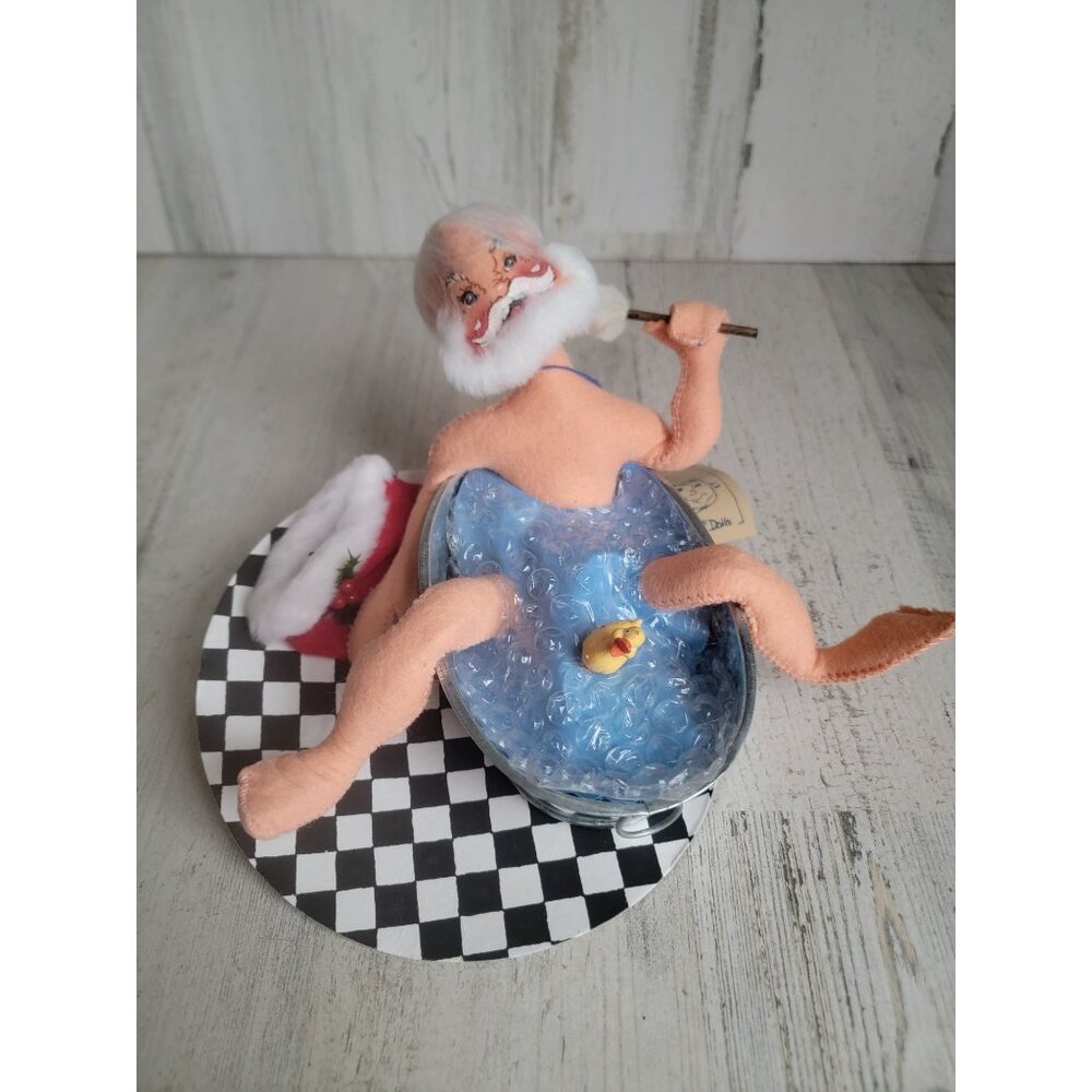 Annalee Santa tub rubber duck bath doll‎ Society vintage